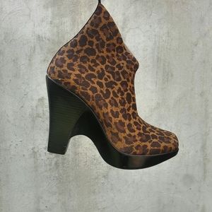 Y2K Vintage Leopard Booties